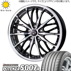 新品 ルミオン セレナ シビック 215/40R18 BS ポテンザ S007A プレシャス HM3 18インチ 7.0J +48 5/114.3 サマータイヤ ホイール 4本SET