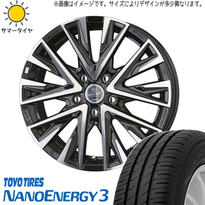 新品 軽自動車用 165/50R15 トーヨータイヤ ナノエナジー3 スマック レジーナ 15インチ 5.5J +38 4/100 サマータイヤ ホイール 4本SET