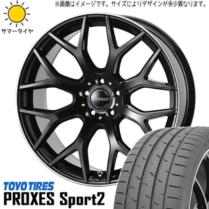 新品 オーリス 225/35R19 TOYO PROXESスポーツ2 ヴェネルディ レッジェーロ 19インチ 7.5J +48 5/114.3 サマータイヤ ホイール 4本SET