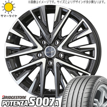 新品 プリウスα ノア ヴォクシー 205/55R17 BS ポテンザ S007A レジーナ 17インチ 7.0J +38 5/114.3 サマータイヤ ホイール 4本SET_画像1