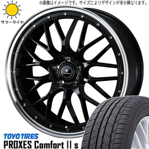 新品 アルファード ハリアー 245/45R19 TOYO PROXES C2S ノヴァリス M1 19インチ 8.0J +35 5/114.3 サマータイヤ ホイール 4本SET