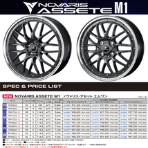 新品 アウトランダー デリカ 225/55R18 DUNLOP ENASAVE RV505 アセット M1 18インチ 8.0J +42 5/114.3 サマータイヤ ホイール 4本SET_画像2