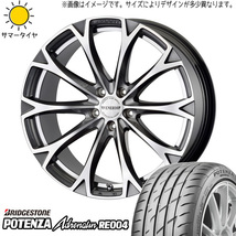 新品 アルファード CX30 245/35R20 BS ポテンザ RE004 ヴェネルディ レガート 20インチ 8.5J +45 5/114.3 サマータイヤ ホイール 4本SET_画像1