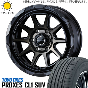 新品 60系 プリウス 195/60R17 17インチ TOYO プロクセス CL1 SUV マッドヴァンス 06 7.0J +40 5/114.3 サマータイヤ ホイール 4本SET