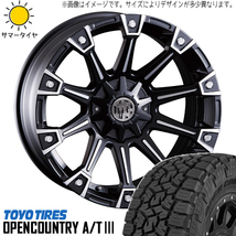 新品 パジェロミニ キックス 175/80R16 16インチ TOYO OPENCOUNTRY A/T3 CRIMSON MG MONSTER 5/114.3 サマータイヤ ホイール 4本SET_画像1