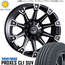 新品 アルファード 225/60R17 17インチ トーヨータイヤ PROXES CL1 SUV CRIMSON MG MONSTER 5/114.3 サマータイヤ ホイール 4本SET_画像1