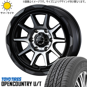 新品 スズキ ジムニーシエラ 215/70R16 16インチ オープンカントリー U/T MV06 6.0J -5 5/139.7 サマータイヤ ホイール 4本SET