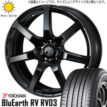 新品 クラウン 225/45R18 ヨコハマ ブルーアース RV03 レオニス ナヴィア07 18インチ 8.0J +42 5/114.3 サマータイヤ ホイール 4本SET_画像1