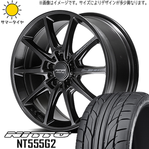 新品 スバル WRX STI WRX S4 245/40R18 ニットー NT555G2 RMP RACING R25 Plus 18インチ 8.0J +45 5/114.3 サマータイヤ ホイール 4本SET