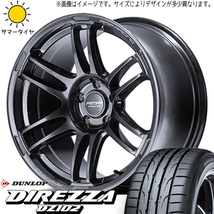 新品 プリウス ワゴン 215/40R18 ダンロップ ディレッツァ DZ102 RMP RACING R26 18インチ 7.5J +48 5/100 サマータイヤ ホイール 4本SET_画像1