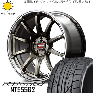 新品 スバル インプレッサ WRX 245/40R18 ニットー NT555G2 RMP RACING R10 18インチ 8.5J +45 5/114.3 サマータイヤ ホイール 4本SET