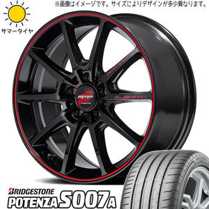 新品 RX8 カムリ AVV50 CR5 6 225/50R17 BS ポテンザ S007A RACING R25 Plus 17インチ 7.5J +48 5/114.3 サマータイヤ ホイール 4本SET