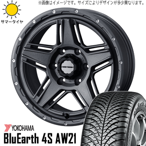 新品 オーリス 225/45R17 17インチ ヨコハマ 4S AW21 マッドヴァンス 07 7.0J +40 5/114.3 オールシーズンタイヤ ホイール 4本SET