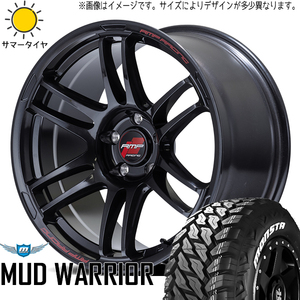 新品 ハイエース 215/70R16 モンスタタイヤ マッドウォリアー RMP RACING R26 16インチ 6.5J +38 6/139.7 サマータイヤ ホイール 4本SET