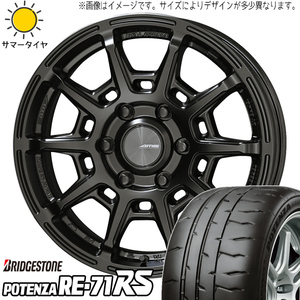 新品 ヴェゼル CX-3 225/45R18 BS ポテンザ RE-71RS ガレルナ レフィーノ 18インチ 7.5J +48 5/114.3 サマータイヤ ホイール 4本SET