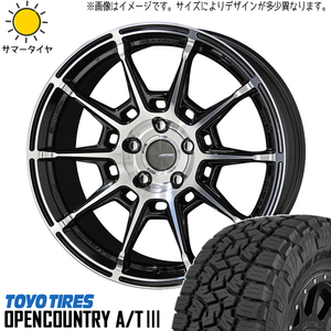 新品 ハイエース 215/70R16 TOYO オープンカントリー A/T3 ガレルナ レフィーノ 16インチ 6.5J +38 6/139.7 サマータイヤ ホイール 4本SET