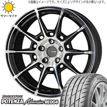 新品 レガシィB4 225/40R19 BS ポテンザ アドレナリン RE004 ガレルナ レフィーノ 19インチ 8.0J +48 5/100 サマータイヤ ホイール 4本SET_画像1