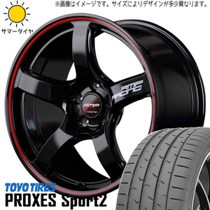 新品 スカイラインGT-R R33 R34 245/40R18 TOYO PROXESスポーツ2 RACING R50 18インチ 9.5J +22 5/114.3 サマータイヤ ホイール 4本SET