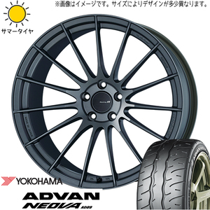 新品 ランサーエボリューション 245/40R18 Y/H ネオバ AD09 エンケイ RS05RR 18インチ 9.0J +35 5/114.3 サマータイヤ ホイール 4本SET