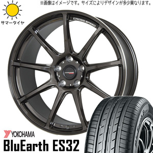 新品 ブーン 165/55R15 ヨコハマ ブルーアース Es ES32 クロススピード RS9 15インチ 5.5J +43 4/100 サマータイヤ ホイール 4本SET