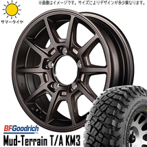 新品 ジムニー 225/75R16 BFグッドリッチ マッドテレーン KM3 RACING R25 Plus 16インチ 5.5J +20 5/139.7 サマータイヤ ホイール 4本SET_画像1