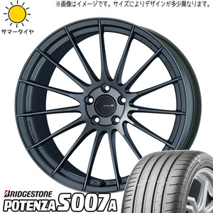 新品 スカイラインGT-R R33 R34 245/40R18 BS ポテンザ S007A エンケイ RS05RR 18インチ 9.5J +22 5/114.3 サマータイヤ ホイール 4本SET