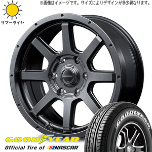 新品 ハイエース 195/80R15 107/105 グッドイヤー ナスカー マッドライダー 15インチ 6.0J +33 6/139.7 サマータイヤ ホイール 4本SET