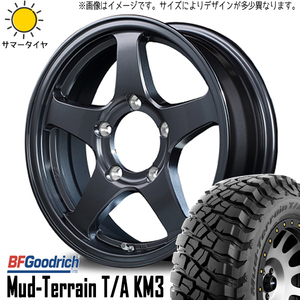 新品 ジムニー 225/75R16 BFグッドリッチ KM3 オフパフォーマー RT-5N 16インチ 5.5J +22 5/139.7 サマータイヤ ホイール 4本SET