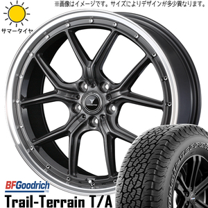 新品 レガシィアウトバック CX5 CX8 225/60R18 BFグッドリッチ T/A S1 18インチ 7.5J +53 5/114.3 サマータイヤ ホイール 4本SET