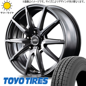 新品 NV100 キャリー 145/80R12 トーヨータイヤ V02E シュナイダー SLS 12インチ 3.5J +42 4/100 サマータイヤ ホイール 4本SET