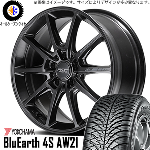 新品 86 プリウス レガシィ BRZ 215/45R17 Y/H AW21 RMP RACING R25 Plus 17インチ 7.0J +47 5/100 オールシーズンタイヤ ホイール 4本SET