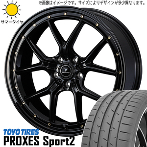 新品 アルファード ハリアー 245/45R19 TOYO PROXESスポーツ2 S1 19インチ 8.0J +35 5/114.3 サマータイヤ ホイール 4本SET