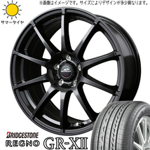 新品 86 プリウス BRZ 225/40R18 ブリヂストン レグノ GR-X2 シュナイダー 18インチ 7.0J +48 5/100 サマータイヤ ホイール 4本SET_画像1