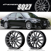 新品 オーリス 225/45R17 ヨコハマ アドバンスポーツ V105 シュナイダー SQ27 17インチ 7.0J +38 5/114.3 サマータイヤ ホイール 4本SET_画像3