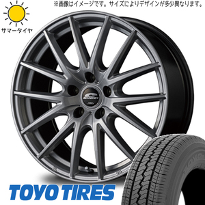 新品 ハイゼットピクシス 145R12 6PR トーヨータイヤ V02E シュナイダー SQ27 12インチ 4.0J +42 4/100 サマータイヤ ホイール 4本SET