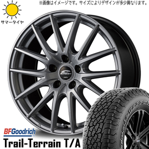 新品 CR-V レガシィ BS9 225/60R18 BFグッドリッチ トレイルテレーン T/A SQ27 18インチ 7.0J +50 5/114.3 サマータイヤ ホイール 4本SET