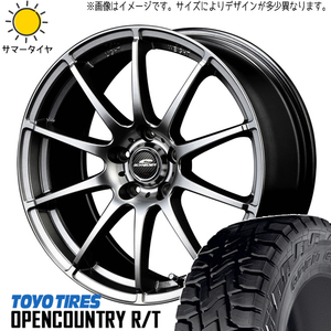 新品 アウトランダー デリカ 225/55R18 TOYO オープンカントリー R/T 18インチ 8.0J +35 5/114.3 サマータイヤ ホイール 4本SET