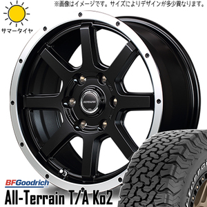 新品 スズキ ジムニー 225/70R16 BFグッドリッチ オールテレーン Ko2 WF-8 16インチ 5.5J +22 5/139.7 サマータイヤ ホイール 4本SET