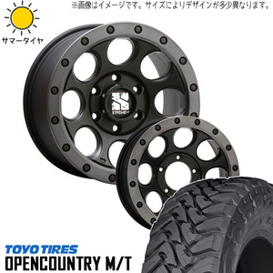 新品 FJクルーザー GSJ15W 265/75R16 16インチ TOYO オープンカントリー M/T XJ03 8.0J +18 6/139.7 サマータイヤ ホイール 4本SET