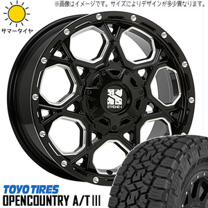 新品 パジェロミニ キックス 175/80R16 16インチ TOYO オープンカントリー A/T3 XJ06 7.0J +42 5/114.3 サマータイヤ ホイール 4本SET