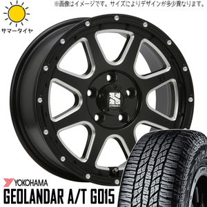 新品 FJクルーザー GSJ15W 265/70R17 17インチ ヨコハマ G015 MLJ エクストリームJ 7.5J +25 6/139.7 サマータイヤ ホイール 4本SET