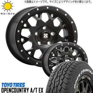 新品 スズキ ジムニー 215/70R16 16インチ TOYO オープンカントリー A/T EX MLJ XJ04 5.5J +22 5/139.7 サマータイヤ ホイール 4本SET