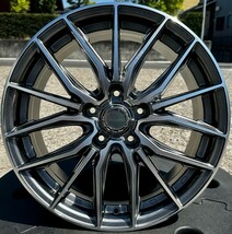 新品 プリウスα GRヤリス 225/40R18 ピレリ パワジー レシャス アスト M4 18インチ 8.0J +42 5/114.3 サマータイヤ ホイール 4本SET_画像6