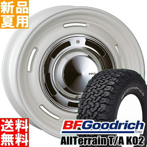 新品 ジムニーシエラ BFグッドリッチ KO2 225/70R16 16インチ DEAN クロスカントリー 6.0J -5 5/139.7 サマータイヤ ホイール 4本SET