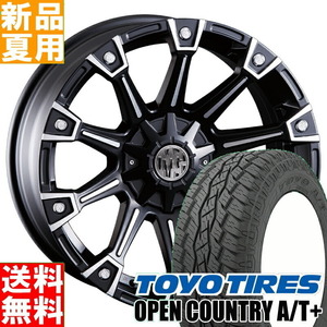 新品 ハリアー ホワイトレター OPENCOUNTRY A/T EX 215/70R16 16インチ モンスター 7.0J +35 5/114.3 サマータイヤ ホイール 4本SET