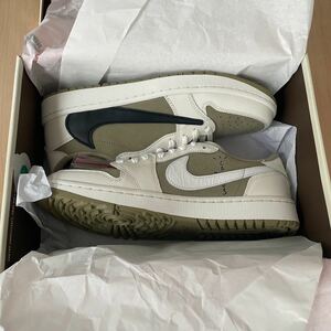 Travis Scott Nike Air Jordan 1 Low Golf NRG Neutral Olive 27.0cm 