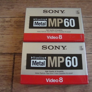 ★ 新品・送料無料 SONY メタルテープ ２個セット Video8 ソニー Metal MP60 8ミリビデオ ★
