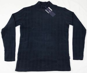 ●23区GOLFゴルフハイネックセーター(L,紺,吸湿発熱,日本製)新品