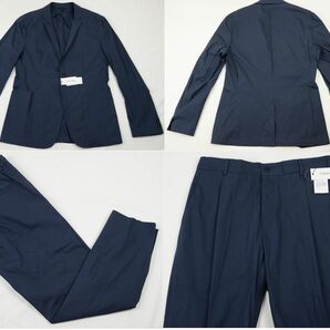 ●定価77000円CKカルバンクラインセットアップスーツ(ジャケット48(L),パンツ(US-M)(L),紺,軽量)新品の画像1