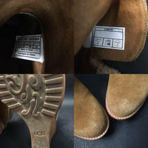 FG0807-5-3 UGG アグ ムートンブーツ 25cm キャメル ウェッジソール レディース 靴 シューズ 100サイズ_画像8